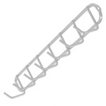 PORTA VASSOURA CROMOZINCO PAREDE 7 GANCHO BRANCO PORTA VASSOURA CROMOZINCO PAREDE 7 GANCHO BRANCO