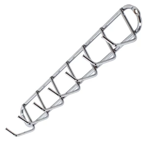 PORTA VASSOURA CROMOZINCO PAREDE 7 GANCHO CROMADO