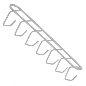 PORTA VASSOURA CROMOZINCO TETO 7 GANCHO BRANCO