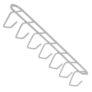 PORTA VASSOURA CROMOZINCO TETO 7 GANCHO BRANCO