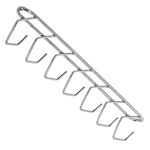 PORTA VASSOURA CROMOZINCO TETO 7 GANCHO CROMADO