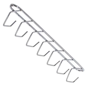 PORTA VASSOURA CROMOZINCO TETO 7 GANCHO CROMADO