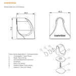PRENDEDOR MAGNÉTICO COMFORTDOOR BRANCO