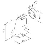 PRENDEDOR PORTA MAGNÉTICO 808 ZAMACK CROMADO