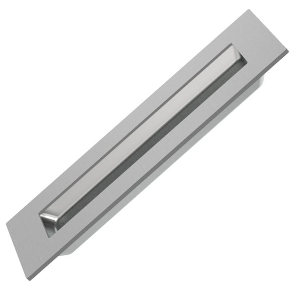 PUXADOR CONCHA EMBUTIR 15CM PADO INOX ESCOVADO IXE