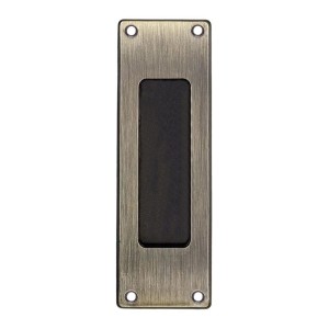 PUXADOR CONCHA EMBUTIR 15CM SEM FURO CHAVE ANTIQUE FRONTAL
