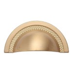 PUXADOR MÓVEIS CONCHA CAPRI 64MM DOURADO ESCOVADO PUXADOR MÓVEIS CONCHA CAPRI 64MM DOURADO ESCOVADO
