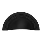 PUXADOR MÓVEIS CONCHA CAPRI 64MM PRETO