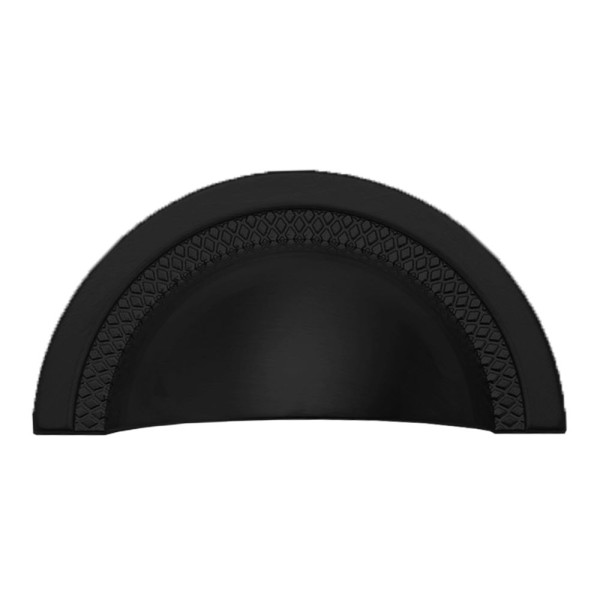 PUXADOR MÓVEIS CONCHA CAPRI 64MM PRETO