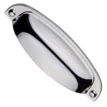 PUXADOR MÓVEIS CONCHA PARIS 96MM CROMADO PUXADOR MÓVEIS CONCHA PARIS 96MM CROMADO