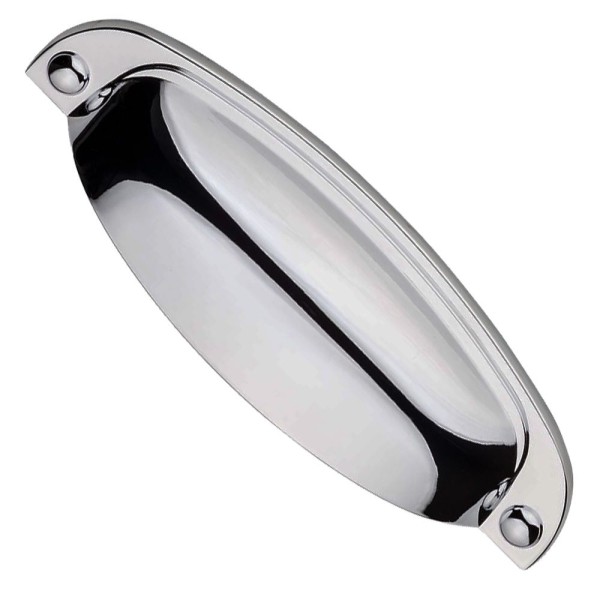 PUXADOR MÓVEIS CONCHA PARIS 96MM CROMADO