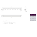 PUXADOR MÓVEIS FIORE 256MM ESCOVADO/CROMADO
