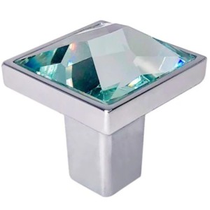 PUXADOR MÓVEIS PONTO BRENTA QUADRADO 32MM CROMADO