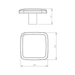 PUXADOR MÓVEIS UBBE 48MM GOLD ARCHI