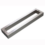 PUXADOR PORTA DUPLO INOX H40 40X20MM 82CM ESCOVADO
