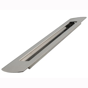 PUXADOR PORTA EMBUTIR CONCHA FOLD 22CM INOX POLIDO