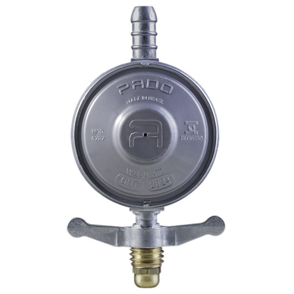REGULADOR DE GÁS PADO SM0111 PARA MAGUEIRA 12MM 1KG/H DOMÉSTICO