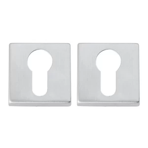 ROSETA INOX CILINDRO MODELO EUROPEU QUADRADA ESCOVADA
