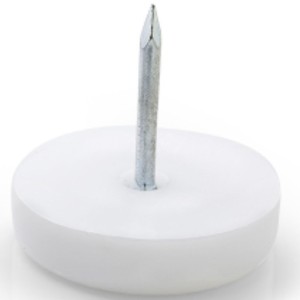 SAPATA PLÁSTICA C/PREGO HARDT 14MM PACOTE C/500 BRANCA