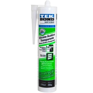SILICONE ACÉTICO TEKBOND TRANSPARENTE 256GR