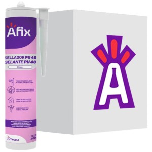 SILICONE PU AFIX CINZA 400GR C/12