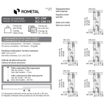 SISTEMA DESLIZANTE/PORTA CORRER ROMETAL EMBUTIR RO-21M 30KG SISTEMA DESLIZANTE/PORTA CORRER ROMETAL EMBUTIR RO-21M 30KG