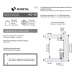 SISTEMA DESLIZANTE/PORTA CORRER ROMETAL SOBREPOR RO-29 30KG