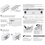 SISTEMA DESLIZANTE/PORTA CORRER ROMETAL SOBREPOR RO-65 4026 PRIME 60KG