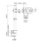 SUPORTE MONITOR BRASFORMA ARTICULADO SBRM 713 13 SUPORTE MONITOR BRASFORMA ARTICULADO SBRM 713 13