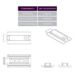 SUPORTE PERFIL UNITTO COLLEGATO 15/18MM ARCHI C/200 SUPORTE PERFIL UNITTO COLLEGATO 15/18MM ARCHI C/200