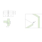 SUPORTE PRATELEIRA DUPLO FGVTN 5MM C/100 NIQUELADO