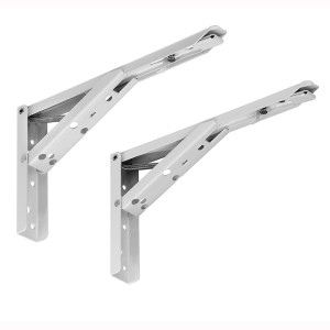 SUPORTE TAMPO/PRATELEIRA RETRÁTIL HARDT 300MM BRANCO