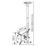 SUPORTE TETO P/TV BRASFORMA SBRP150 10 SUPORTE TETO P/TV BRASFORMA SBRP150 10