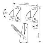 SUPORTE TV BRASFORMA UNIVERSAL SBRUB910 10 SUPORTE TV BRASFORMA UNIVERSAL SBRUB910 10