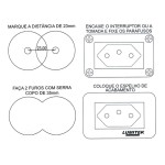 TOMADA MÓVEIS EMBUTIR USB + TIPO C LUMITEK BRANCA