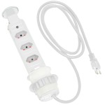 TORRE MULTIPLUG RENNA/PIX 3 TOMADAS RETRÁTIL BRANCA