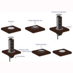 TORRE MULTIPLUG RENNA/PIX 3 TOMADAS RETRÁTIL PRETA