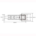 TORRE MULTIPLUG RENNA/PIX 3 TOMADAS RETRÁTIL PRETA