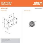 TRAVA DE SEGURANÇA STAM TETRA 1004 LONGA SIMPLES COLONIAL